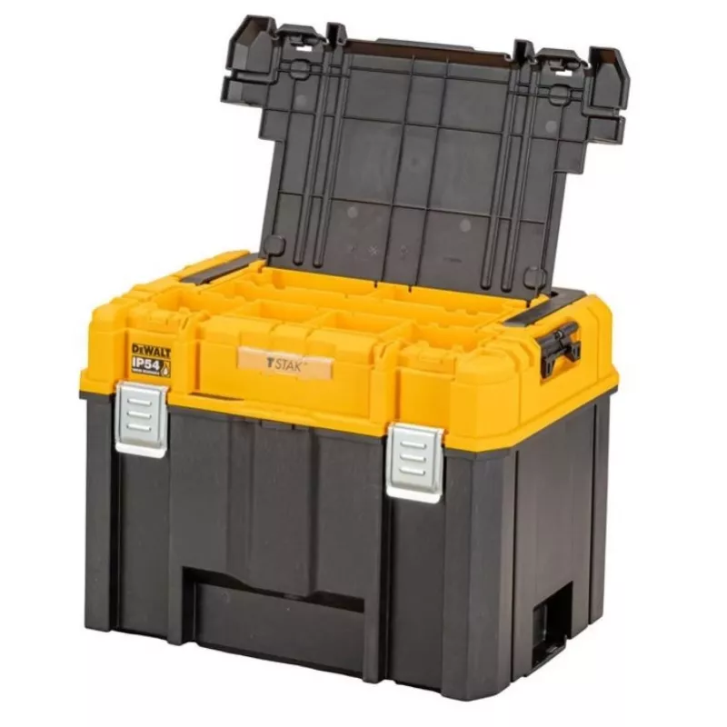 Werkzeugkasten DeWalt DWST83343-1 — Aluminium/Kunststoff, wasserdicht, Klappdeckel, abschließbar, 1 Fach, 440×333×323 mm