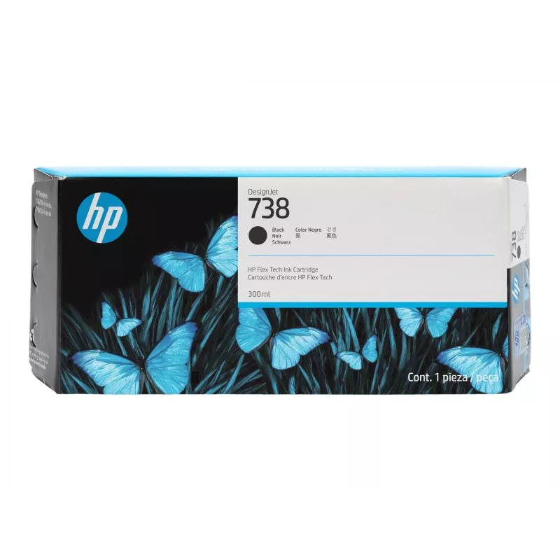 HP 738 300-ml Schwarz DesignJet Tintenpatrone