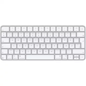 Apple Magic Tastatur Universal USB + Bluetooth QZERTY Dänisch Weiß