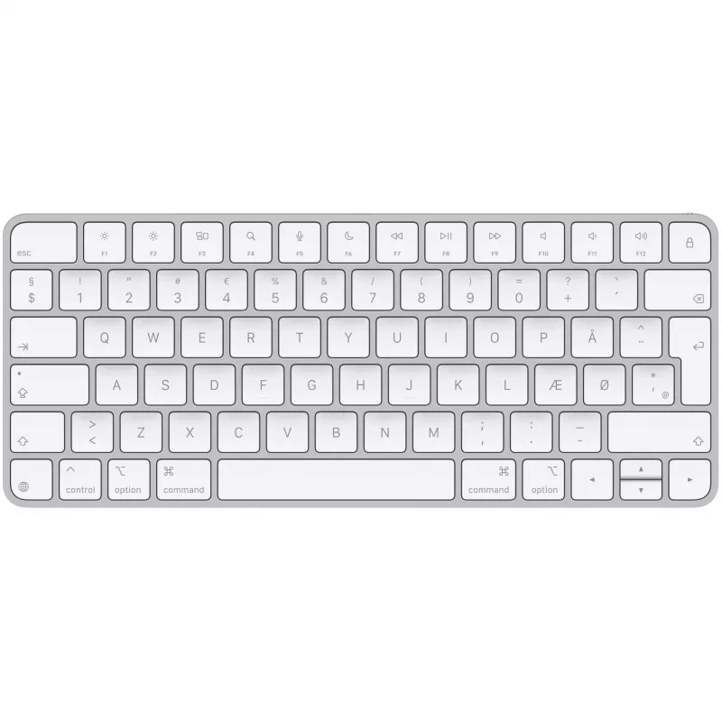 Apple Magic Tastatur Universal USB + Bluetooth QZERTY Dänisch Weiß