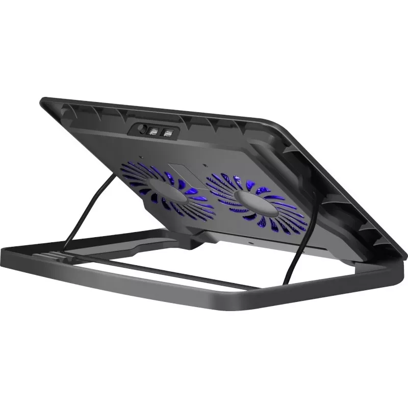 Notebook-Kühlpad DEFENDER NS-503 für Laptops bis 43,2 cm (17 Zoll), 2 Lüfter, USB-betrieben, schwarz