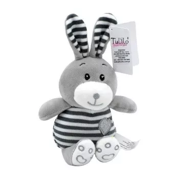 Plüschtier TULILO Striped Cuddles Hase 26 cm Plüschhasenspielzeug