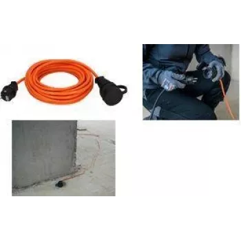Brennenstuhl 1169930 Power Extension 10m 1 AC Outlet Outdoor Orange