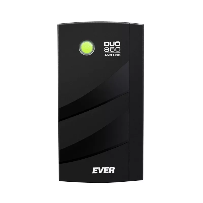 EVER DUO 850 AVR USB - USV - AC 230 V - 550 Watt - 850 VA - Einphasig - 2 x Bleisure 5 Ah - USB - Ausgangssteckdosen: 6