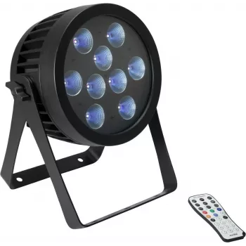 LED-Spot EUROLITE PAR 9 UV 9x3W – Bühnen-/Club-UV-PAR-Scheinwerfer, 9 LEDs 3W