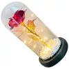 Ewige Rose im Glas Extralink Home, rote LED leuchtend