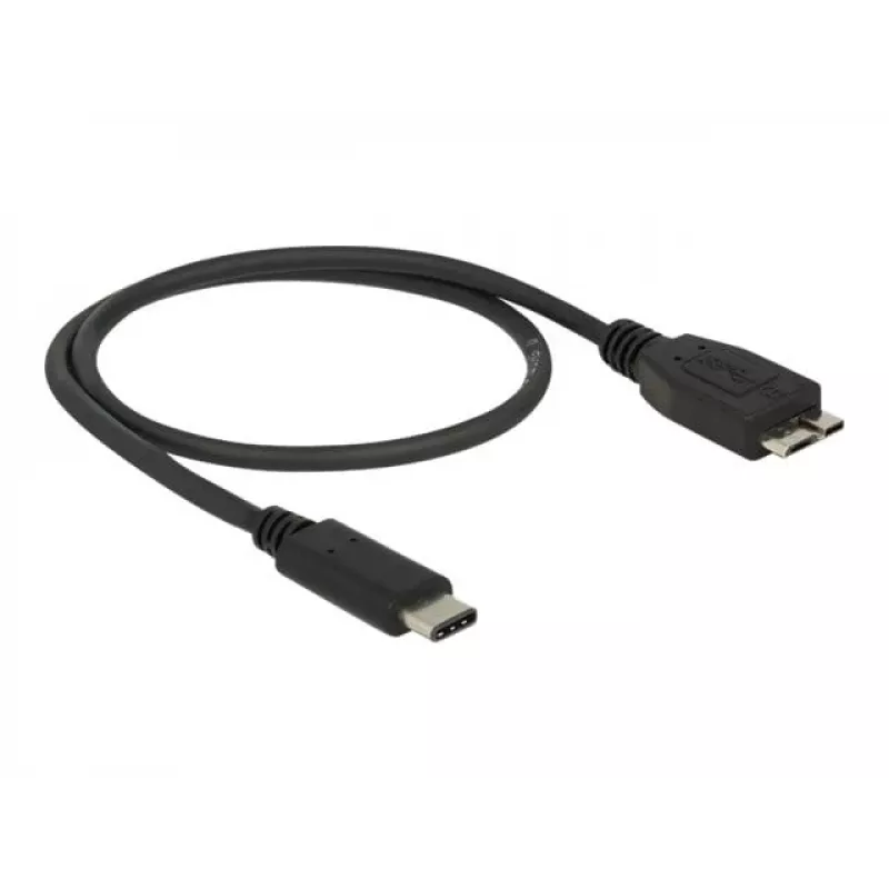 USB-Kabel DeLOCK 0,5 m USB3.1 C - MicroUSB3.1 B