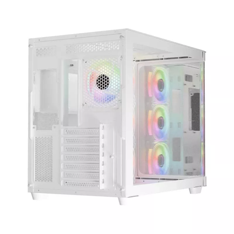 Computer case Midi LC-Power Gaming 8001W Pro-Storm Light, ATX, Schwarz