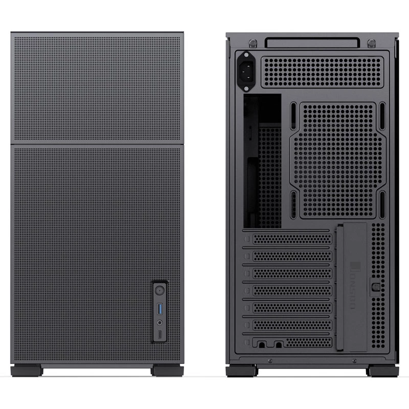 Jonsbo D41 Mesh Standard ATX PC-Gehäuse – Schwarz, Temperglas