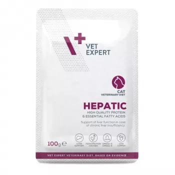 VetExpert Hepatic Chicken Nassfutter für Katzen 100 g