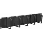 Kabelmanagement-Panel LOGON RAO105BL Schwarz Aluminium 48,3 cm