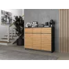 3D3S Kommode 120x40x97 cm, Anthrazit/artisan