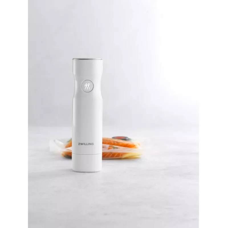 Vakuumiergerät ZWILLING FRESH & SAVE Weiß Pumpe, Akku 3,7 V, Micro-USB-Ladeanschluss, 190×50×50 mm, 330 g