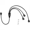 Inter-Tech 88885466 RGB-Splitter Y-Kabel 1 auf 3, 4-polig, 48 cm, schwarz