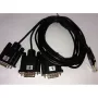 Serielles Kabel ALLNET ALL4500_COM Schwarz DB-9 Stecker
