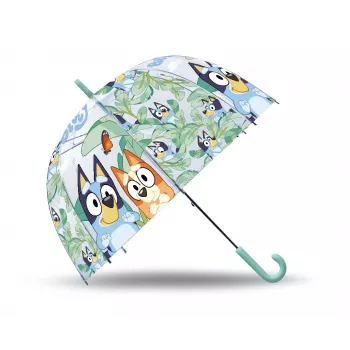 Regenschirm Kinder Euroswan Bluey — kompakter Kinderregenschirm, automatisch zu öffnen, wasserdichtes Schirmdach