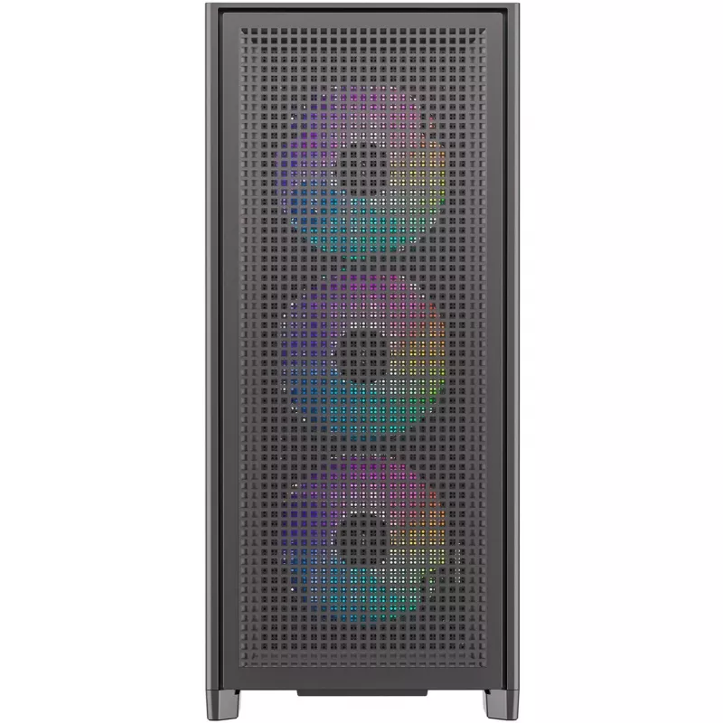 PC-Gehäuse Silentware Air 2000 A-RGB Schwarz — Mid-Tower, Seitenfenster aus gehärtetem Glas