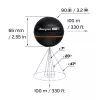 Tragbares Fischfinder Deeper Smart Sonar PRO+ 2 Sonar 675 kHz, 100 m Reichweite, 65×65×65 mm, Li‑Ion 950 mAh
