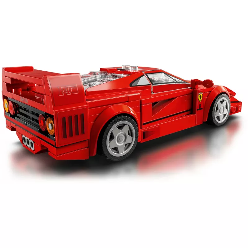LEGO Speed Champions Ferrari F40 Supercar – baubares Fahrzeug-Spielzeugauto für Jungen und Mädchen ab 9 Jahren mit Fahrer-Minifigur, Kinderzimmer-Deko