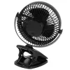 Adler Wiederaufladbarer Clip-on-Tischventilator | AD 7342 | Tischventilator | Schwarz | Durchmesser 15,5 cm | Anzahl Geschwindigkeiten 3 | Oszillation | 5 W