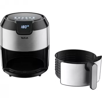 Tefal Easy Fry EY401D Single 4,2 L Stand-alone 1500 W Heißluftfritteuse Schwarz, Edelstahl