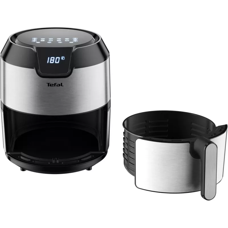 Tefal Easy Fry EY401D Single 4,2 L Stand-alone 1500 W Heißluftfritteuse Schwarz, Edelstahl