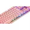 Deltaco GAM-021-RGB-P-DE - Vollgröße (100%) - USB - Membran-Tastenschalter - QWERTZ - Pink