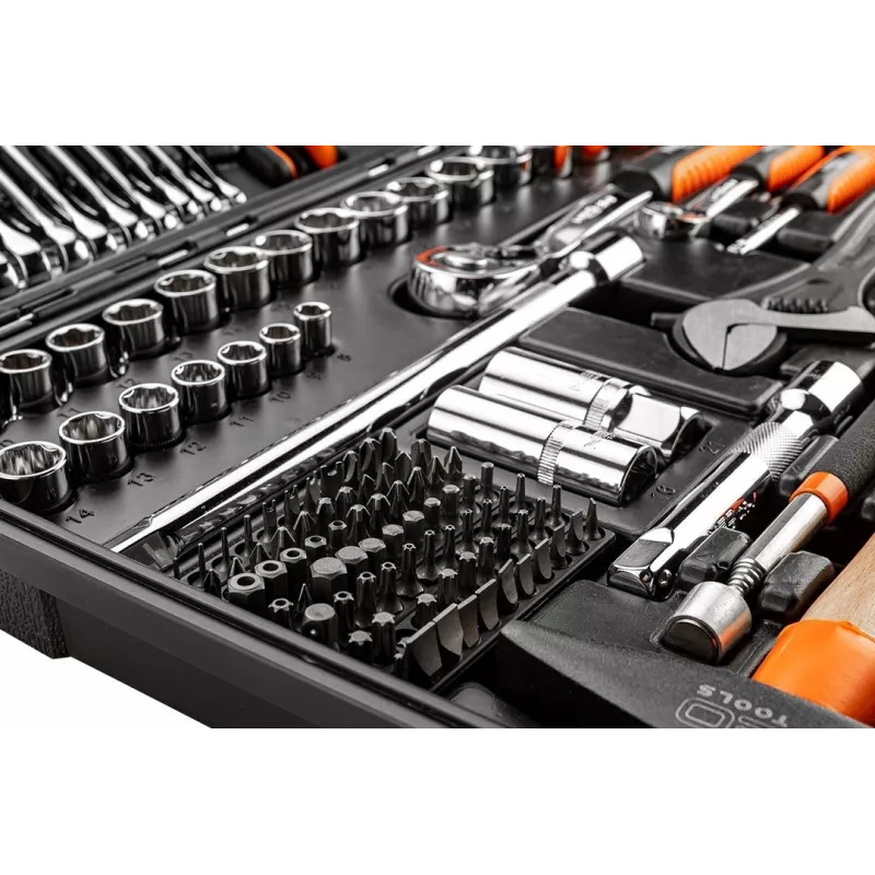 NEO tools 08-945 Steckschlüsselsatz 1/4 1/2 Zoll vielseitig langlebig