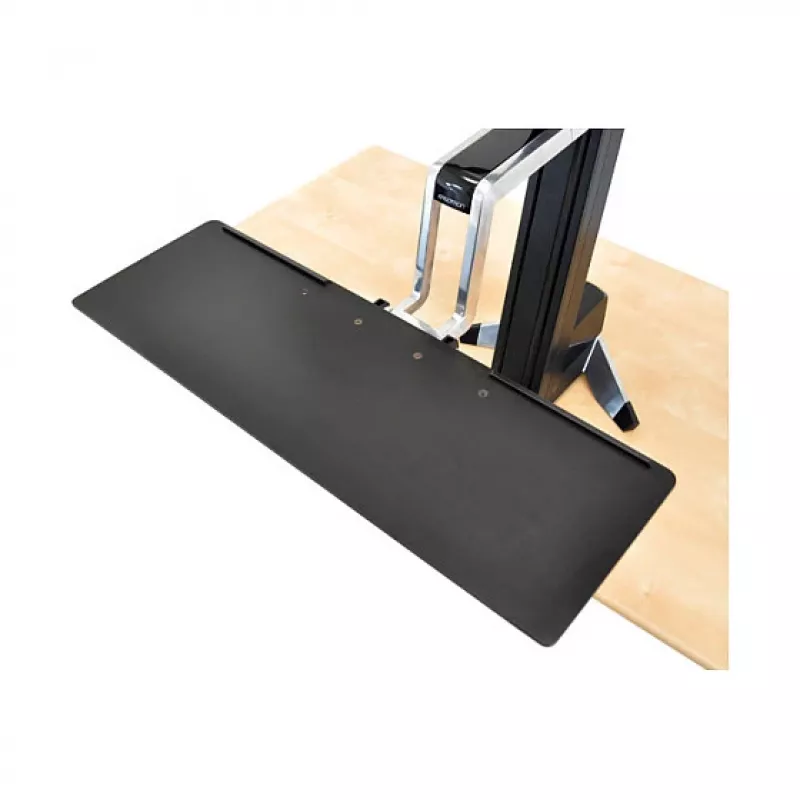 Multimediaständer ERGOTRON WorkFit-S Single HD mit Arbeitsfläche+ — Schwarz, Höhenverstellung 58 cm, maximale Belastung 13,2 kg, für Bildschirme bis 30 Zoll
