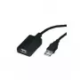 USB-Verlängerungskabel ROLINE 5m 1 Port Schwarz