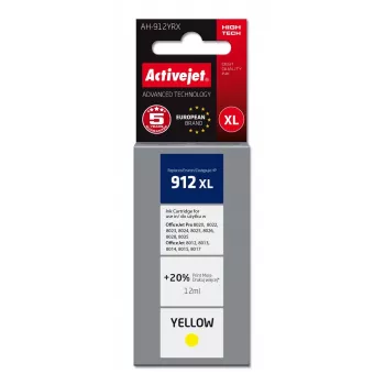 ActiveJet AH-912YRX Gelb kompatible Druckerpatrone für HP 912XL, hohe (XL) Reichweite 12 ml, farbstoffbasiert
