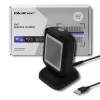 Fester 1D/2D-Barcodeleser QOLTEC 50864, LED-Sensor, USB (kabelgebunden), schwarz, 145×85×80 mm