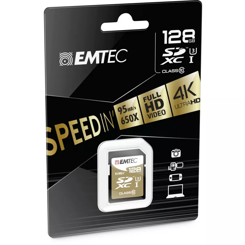 Emtec SDXC 128 GB Class10 Speedin 128 GB SDXC Class 10 Speicherkarte (ECMSD128GXC10SP)