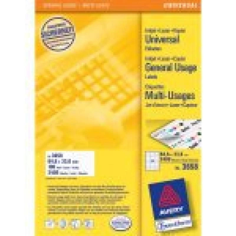 Avery - Etiketten - Weiß - A4 (210 X 297 Mm) - 100 Stück. 24) (3658)