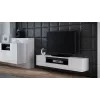 Cama TV-Ständer VIVA 180 weiß/weiß glänzend + schwarz