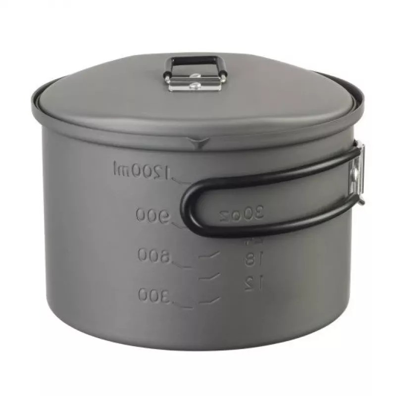 ESBIT PT1600HA Camping-Kochgeschirr-Topf 1,6 L Aluminium, Schwarz