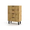 SCANDI 4S schlank Eiche ARTISAN Kommode