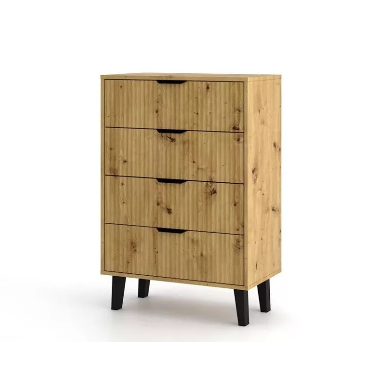 SCANDI 4S schlank Eiche ARTISAN Kommode
