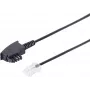 Netzwerkkabel ShiverPeaks 70002-0 0,25 m TAE-F auf RJ45, Patchkabel, 4-adrig