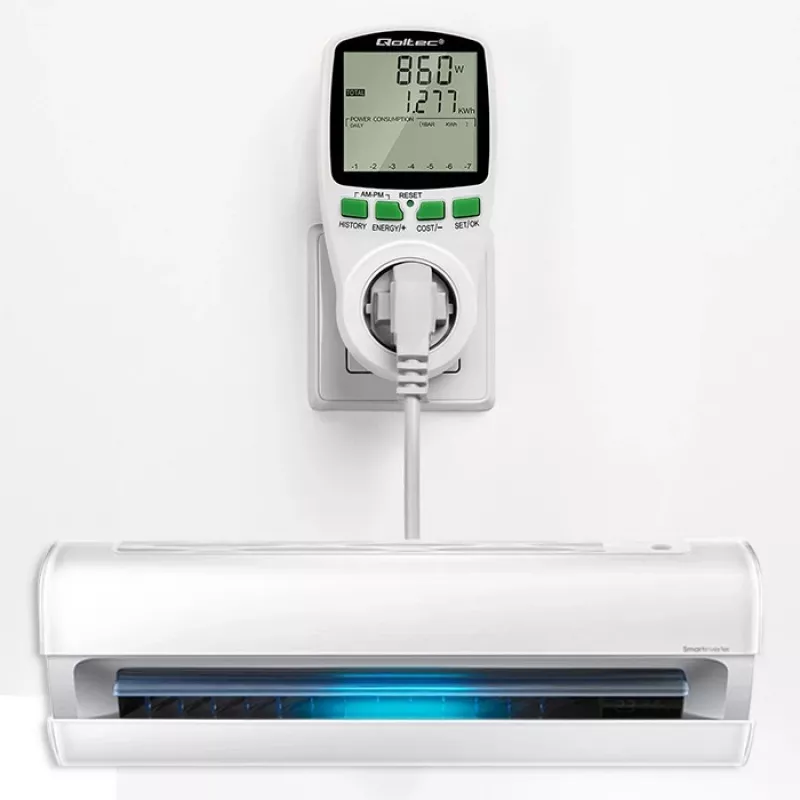Leistungsmesser QOLTEC PM0627 3680W mit Historie — QOLTEC PM0627 3680W