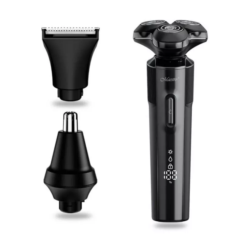 Rasierset Maestro MR-678 3-in-1 USB 90 Min. wiederaufladbarer Trimmer Rasierer Groomer
