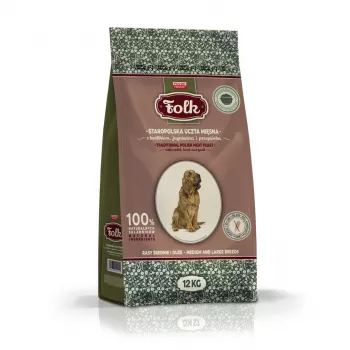 FOLK Medium and large breeds Traditional polish meat feast mit Kaninchen, Lamm und Wachtel - Trockenfutter für Hunde - 12kg