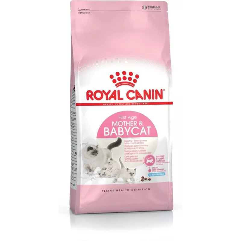 Trockenfutter für Katzen Royal Canin Mother & Babycat 2 kg – Huhn, für trächtige und säugende Kätzinnen und Kätzchen (Junior)