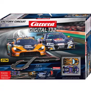 Slotcar-Rennbahn CARRERA DIGITAL 132 Victory Circuit, skalierbares digitales 1:32-Layout