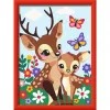 Malen-nach-Zahlen-Set Ravensburger CreArt Glücklicher Hirsch — nummerierte Leinwand-Malset