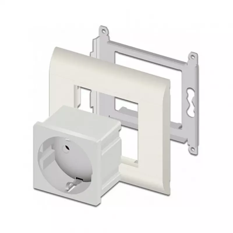 Steckdose DELOCK CEE 7/3 (Typ E) weiß, 250 V, 16 A, 4000 W
