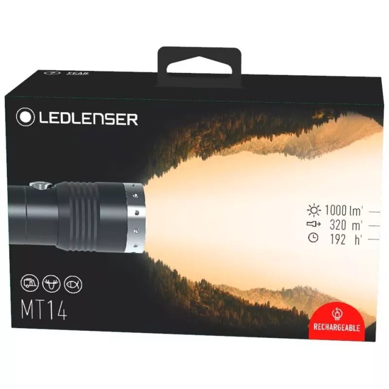 Led Lenser MT14 Handtaschenlampe Schwarz,Silber