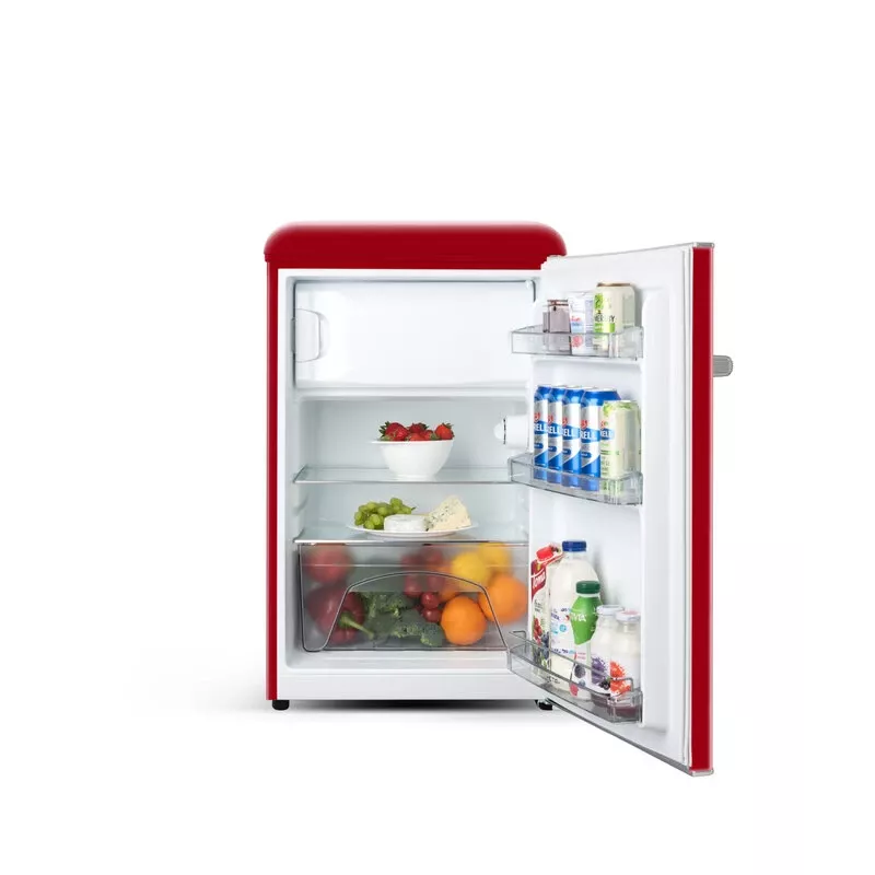 ETA | Kühlschrank | ETA253690030E | Energieeffizienzklasse E | Standgerät | Kühlschrank ohne Gefrierfach | Höhe 90 cm | Kühlnettoinhalt 92 L | Gefriernettoinhalt 18 L | 38 dB | Rot