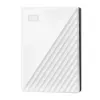 Western Digital WD My Passport 5 TB Weiß USB 3.0 / 2,5 Zoll, 19,15 mm / 256-Bit-Verschlüsselung / WD Backup / Weiß (WDBPKJ0050BWT-WESN)