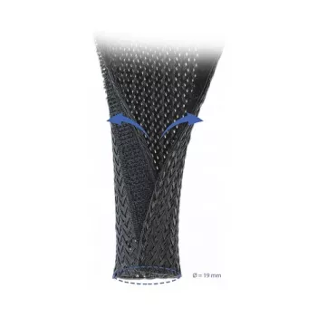 Geflochtene Kabelummantelung DeLOCK 19050 5 m x 19 mm schwarz